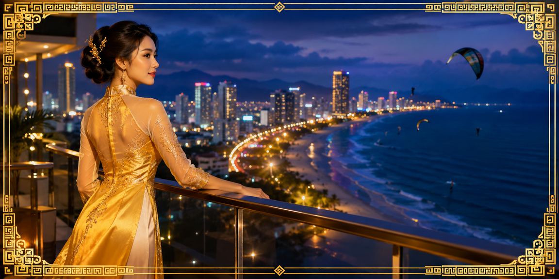 Người dùng áo dài tại Mũi Né xem ứng dụng casino trên điện thoại